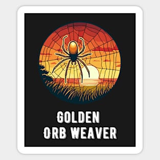 Golden Silk Orb Weaver Sticker